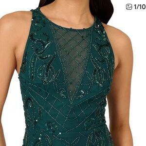 Adrianna Papell Women's Embellished Mermaid Gown Size 14